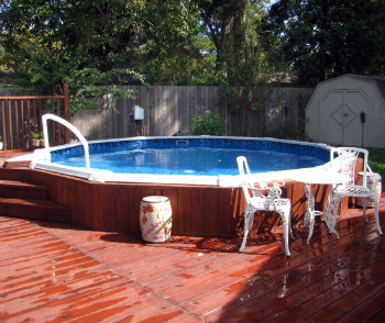 pool ground above swimming liner liners vinyl spa clean