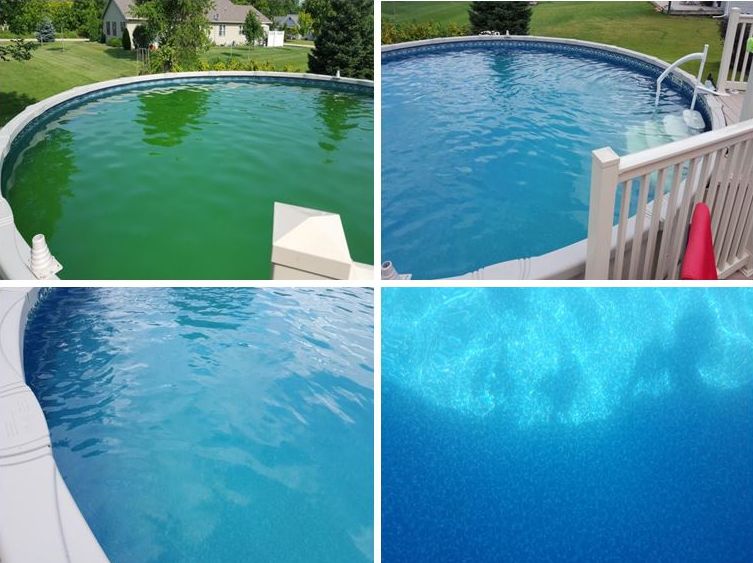 Above Ground Pool Green Water