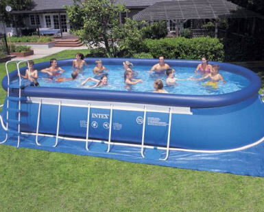 backyard temporary pool